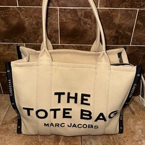 Marc Jacobs the tote bag canvas tote medium new
